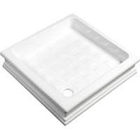 Kerasan RETRO keramická sprchová vanička, štvorec 90x90x20cm, biela 133801