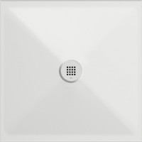 GSI Keramická sprchová vanička, štvorec 80x80x2cm, biela mat 46080809