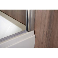 Polysan SPERA 65 vaňová zástena 650mm, číre sklo BS-65