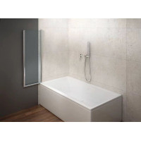 Aqualine WILA vaňová zástena 900x1400 mm skladacia, chróm, číre sklo AQ5742