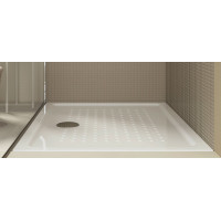 GSI Keramická sprchová vanička, obdĺžnik 100x80x4,5cm, biela ExtraGlaze 438511