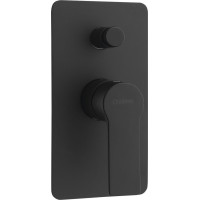 Sapho PAX podomietková sprchová batéria, 2 výstupy, čierna mat XA42/15