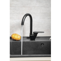 Sapho CORNELI stojanková drezová batéria, čierna mat CE60/15