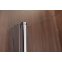 Aqualine VILMA vaňová zástena 600x1400mm, chróm, číre sklo AQ6014