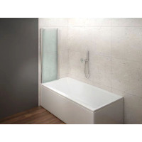 Aqualine WILA vaňová zástena 900x1400 mm skladacia, chróm, číre sklo AQ5742