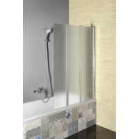 Aqualine VANDA vaňová zástena skladacia 1000x1400 mm, chróm, sklo matné AQ1140