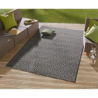 Kusový koberec Meadow Karo - čierny - 80x150 cm