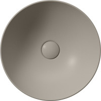 GSI PURA keramické umývadlo na dosku, priemer 40cm, tortora mat 884605