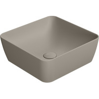 GSI SAND/NUBES keramické umývadlo na dosku 38x38cm, tortora mat 903805