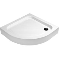 Aqualine Sprchová samonosná vanička akrylátová, štvrťkruh 80x80x15cm BTTR80