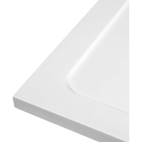 Aqualine TECMI sprchová vanička z liateho mramoru, 100x90x3cm PQ10090