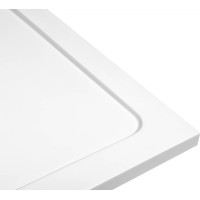 Aqualine TECMI sprchová vanička z liateho mramoru, štvorec 90x90x3cm PQ009