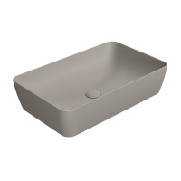GSI NUBES keramické umývadlo na dosku 60x38cm, tortora mat 903605