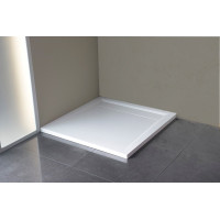 Polysan ARENA sprchová vanička z liateho mramoru so záklopom, štvorec 90x90cm, biela 71601