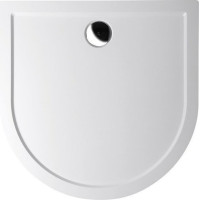 Polysan ISA 100 sprchová vanička z liateho mramoru, polkruh 100x100cm, biela 72888
