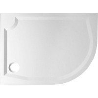 Gelco RIVA sprchová vanička z liateho mramoru, štvrťkruh 100x80cm, ľavá GR10080L
