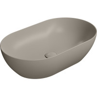 GSI PURA keramické umývadlo na dosku 60x37cm, tortora mat 883405