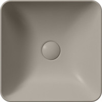 GSI SAND/NUBES keramické umývadlo na dosku 38x38cm, tortora mat 903805