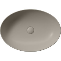 GSI PURA keramické umývadlo na dosku, 60x42cm, tortora mat 884205