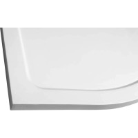 Aqualine TECMI sprchová vanička z liateho mramoru, štvrťkruh 90x90x3cm, R55 PQ559