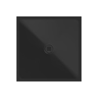 GSI Keramická sprchová vanička, štvorec 90x90x2cm, čierna mat 46090926