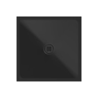 GSI Keramická sprchová vanička, štvorec 80x80x2cm, čierna mat 46080826
