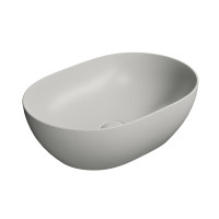 GSI PURA keramické umývadlo na dosku, 50x35cm, cenere mat 886017