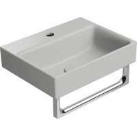 GSI NUBES keramické umývadlo 40x32cm, brúsená spodná hrana, cenere mat 96849117
