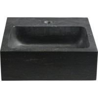 Sapho BLOK kamenné umývadlo 30x30cm, antracit 2401-29