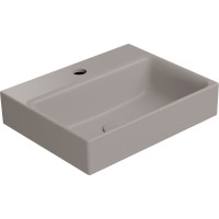 GSI NUBES keramické umývadlo 40x32cm, brúsená spodná hrana, tortora mat 96849105