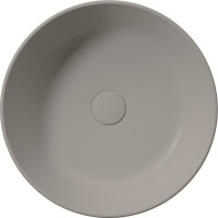 GSI KUBE X keramické umývadlo na dosku, priemer 45cm, tortora mat 942705