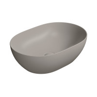GSI PURA keramické umývadlo na dosku, 50x35cm, tortora mat 886005