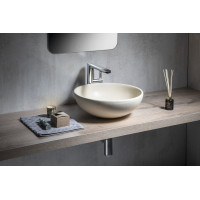 Sapho ATTILA keramické umývadlo, priemer 43cm, slonová kosť DK005