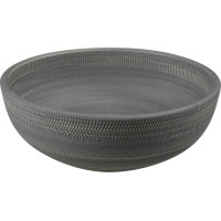 Sapho PRIORI keramické umývadlo na dosku, Ø 41 cm, šedá so vzorom PI024