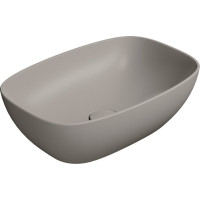GSI NUBES keramické umývadlo na dosku 50x35cm, tortora mat 978405