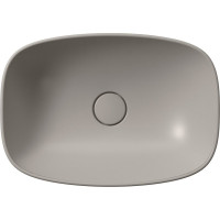 GSI NUBES keramické umývadlo na dosku 50x35cm, tortora mat 978405