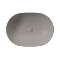 GSI PURA keramické umývadlo na dosku, 50x35cm, tortora mat 886005