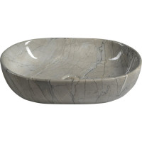 Sapho DALMA keramické umývadlo na dosku, 59x42 cm, grigio MM413