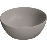 GSI PURA keramické umývadlo na dosku, priemer 32cm, tortora mat 885405