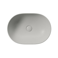GSI PURA keramické umývadlo na dosku, 50x35cm, cenere mat 886017