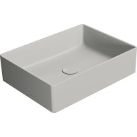 GSI KUBE X keramické umývadlo na dosku, 50x37cm, cenere mat 942917
