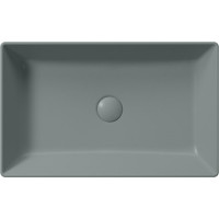 GSI KUBE X keramické umývadlo na dosku, 60x37cm, agave mat 945304