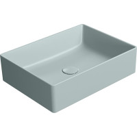 GSI KUBE X keramické umývadlo na dosku, 50x37cm, ghiaccio mat 942915