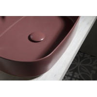 Isvea INFINITY OVAL keramické umývadlo na dosku, 55x36cm, maroon red 10NF65055-2R
