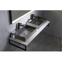 Sapho AURUM nerezové umývadlo, 55x42 cm, vrátane výpuste, nerez mat AU402