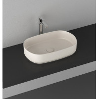 Isvea INFINITY OVAL keramické umývadlo na dosku, 55x36cm, ivory 10NF65055-2K