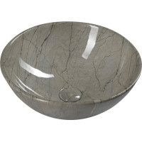 Sapho DALMA keramické umývadlo na dosku, Ø 42 cm, grigio MM113
