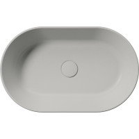 GSI KUBE X keramické umývadlo na dosku, 60x37cm, oválne, cenere mat 945817