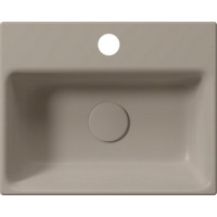 GSI NUBES keramické umývadlo 40x32cm, brúsená spodná hrana, tortora mat 96849105