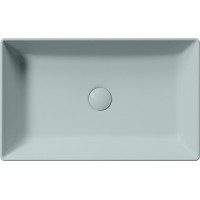 GSI KUBE X keramické umývadlo na dosku, 60x37cm, ghiaccio mat 945315